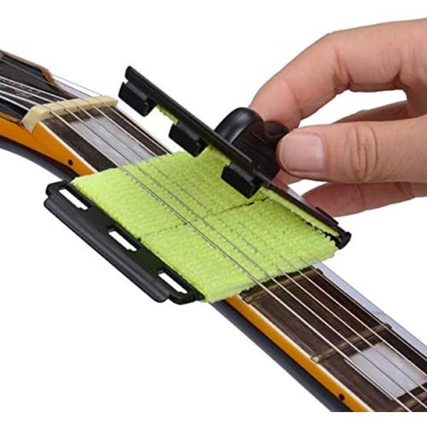 5 stk. guitarstrengrensere, rengøringsklud, rengøring til
