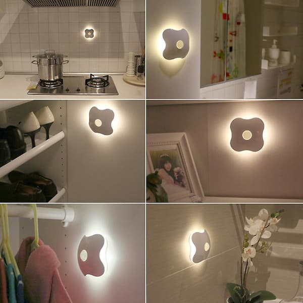 Lading nattlys med smart bevegelsessensor for skap og garderobe