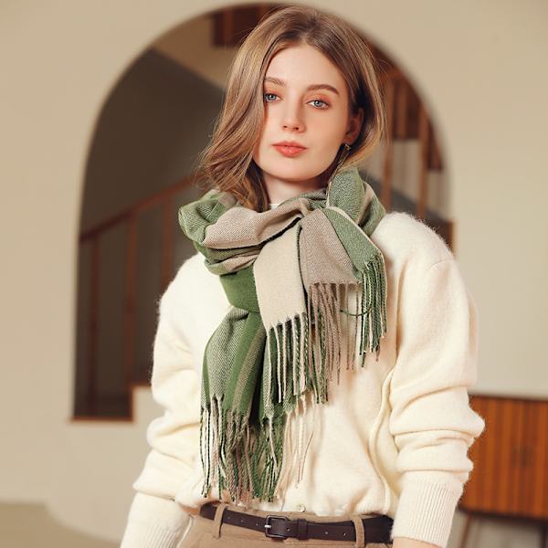 Imitation Cashmere Sjal Vinterhalsduk Kvinnors Sjal Tjock
