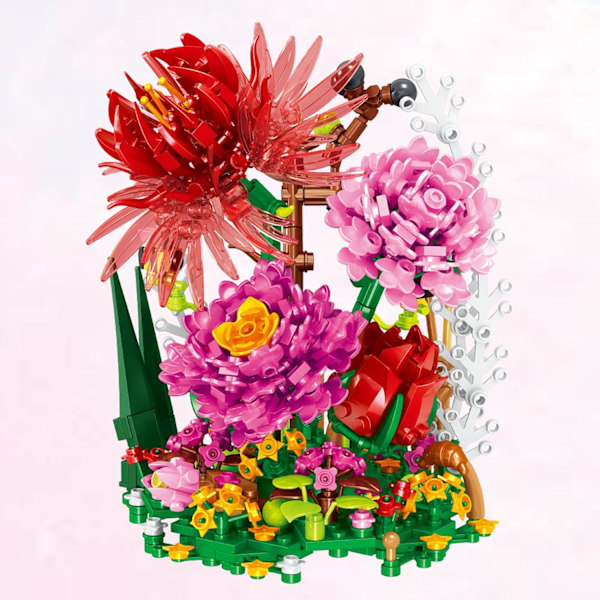 Blomsterbuket Byggekit Blomster Botanisk Samling DIY Plan