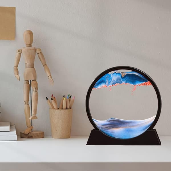 Home Creative 3D Glass Håndverk Tredimensjonal Maleri Kontor L