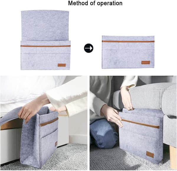 Tyk Filt Bedside Lomme Bedside Organizer Bedside Lomme Bedsid