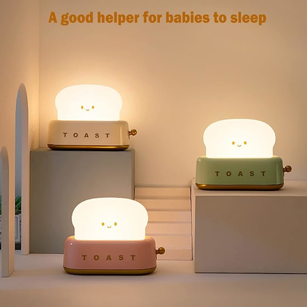 Sød Natlampe, Dæmpbar LED Natlys Genopladelig Bordlampe