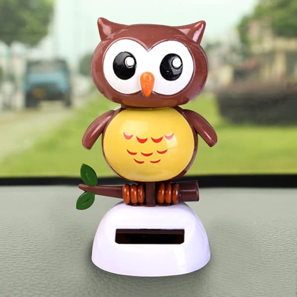 Solcellsdriven Dansande Uggla Figur, Solcellsbil Dekoration Uggla Form Sol DXGHC