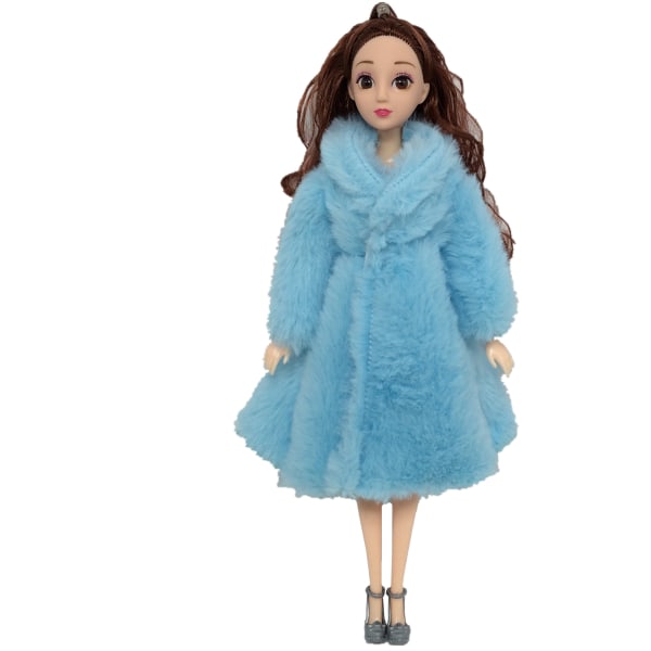 6 stycken 30 cm Barbie dockkläder Bröllopsklänning kan ändras