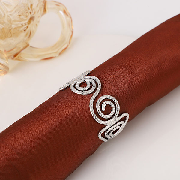10 stk. hotellvestlige matservietter med jernwire-embossing