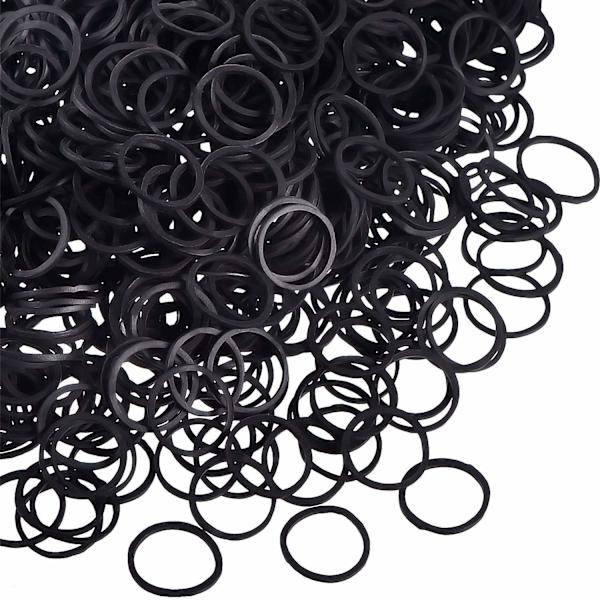 1000 Mini Gummibånd Bløde Elastiske Bånd til Børns Hårfletninger