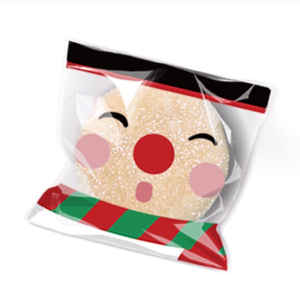 200 stykker julegodteriposer Snacks Cookiepose Snømann Bjørn Gave