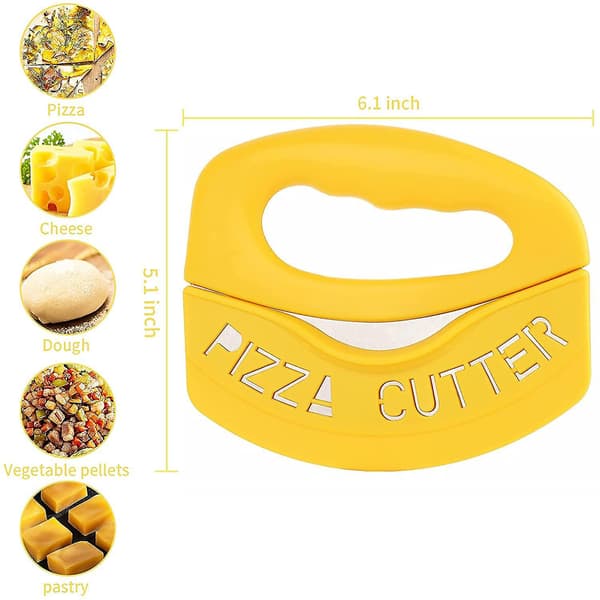 Premium Pizzakutter Matkutter - Super Skarp Blad Rustfritt S