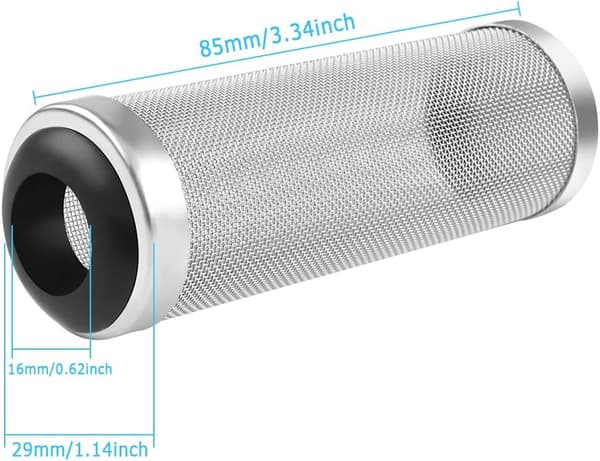 4 stycken 16mm Akvarium Filter Skydd, Akvarium Nätfilter Pro DXGHC