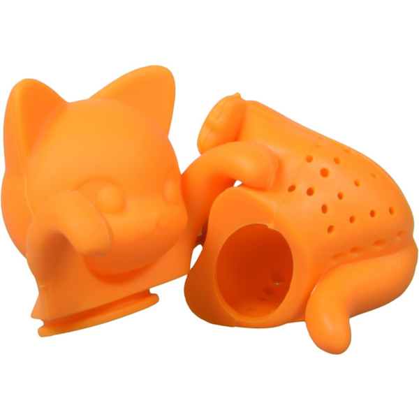 Løs Kat Silikon Te-Infuser Orange - 1 stk