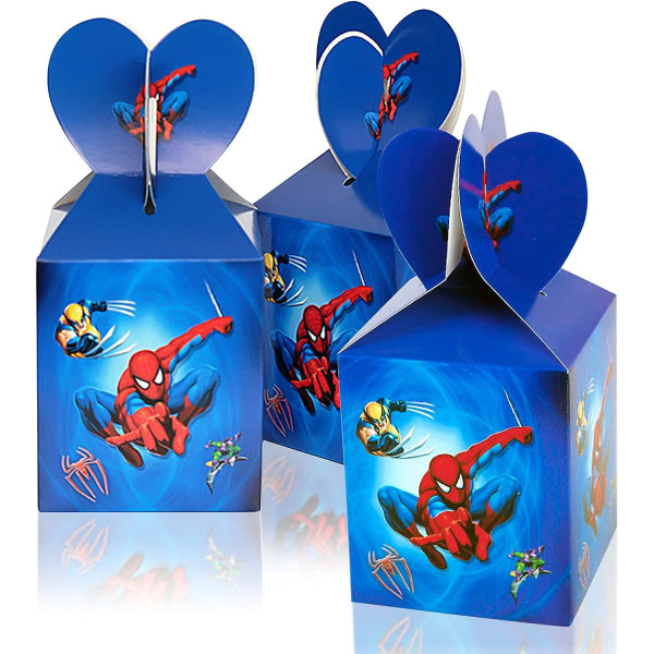 Spiderman Christmas Candy Box, 24st Christmas Paper Box, Birthda