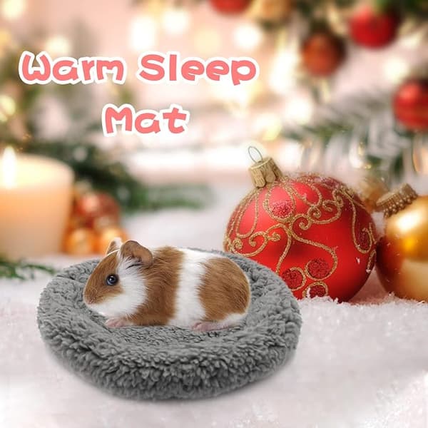 Hamstrarbädd, Rund Sammetsvarm Sovmatta för Hamster/Igelkott/