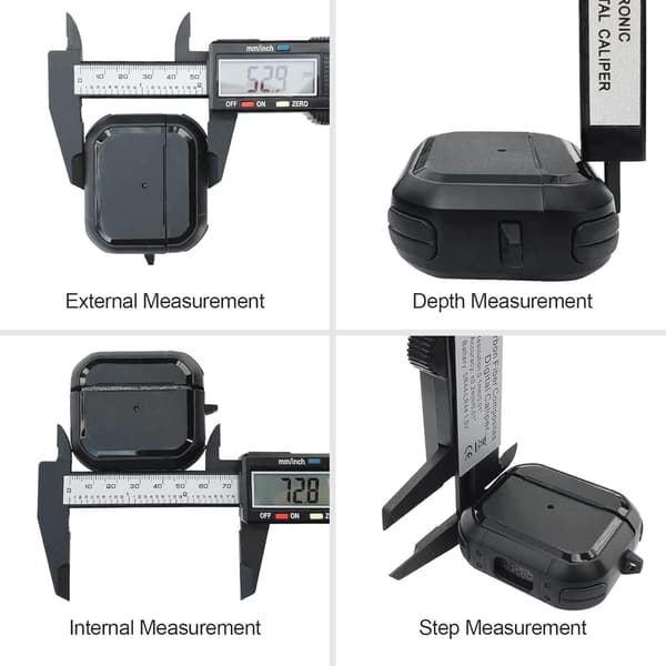 Digital Skjutmått, 150mm / 6\" Kolfiber Digitalt Skjutmått med Cle