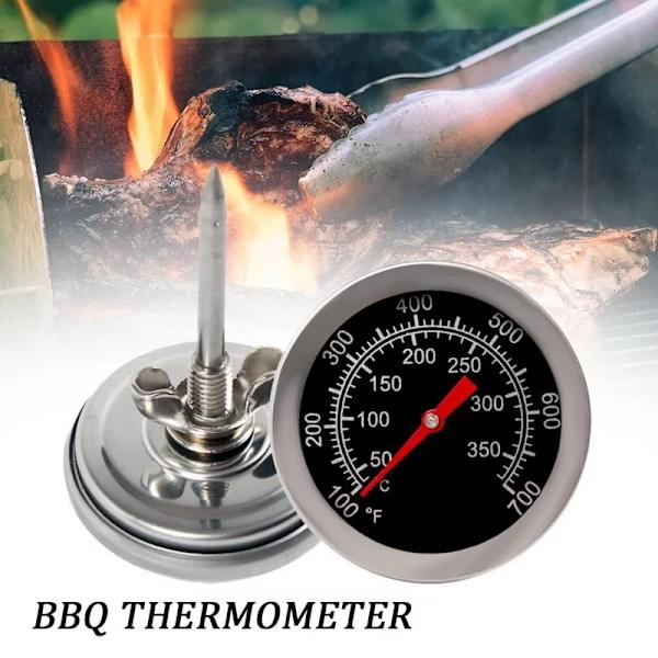 Ovn Termometer i Rustfrit Stål BBQ Grill Røger Termometer 50-