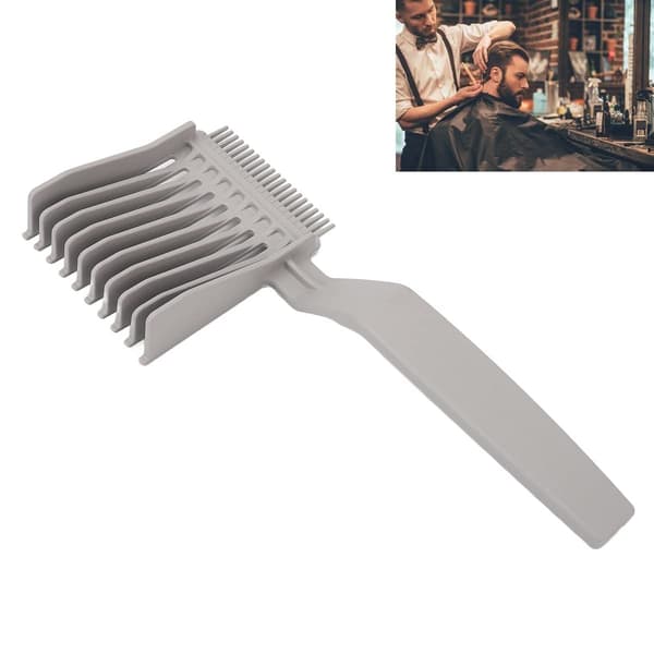 Dobbeltsidig Hårklipp Guidekam, Plast Klipp Guide Barber Styling Kam for Menn & Kvinner