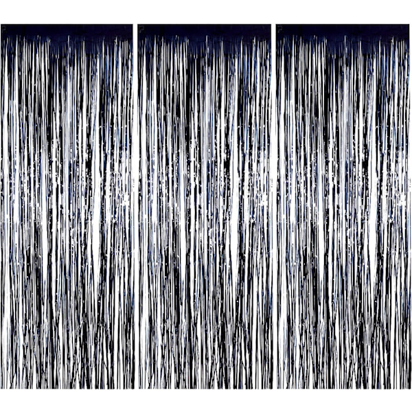 Metalliska Glittrande Gardiner, Foliefransar Shimmer Gardin Dörr Wi DXGHC