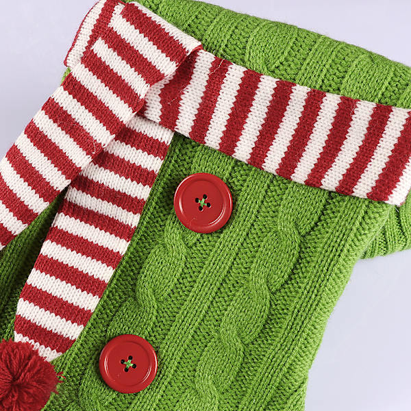 3 stycken julstrumpor, juldekorationer för gåvor och godis