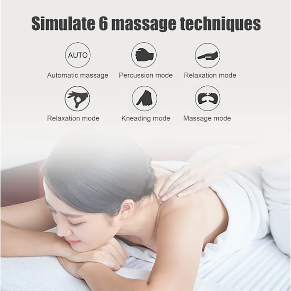 2 stk. Bærbar Massager, Mini Nakkemassager, Elektrisk Massager, C