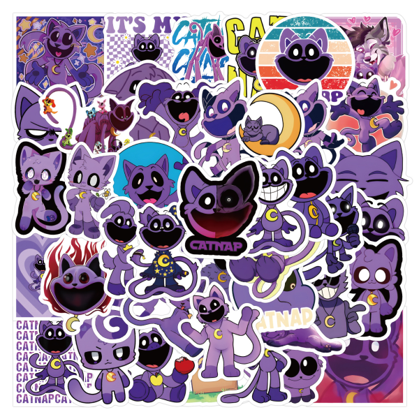 55 stk Gengar Stickers Tegneserie Anime Æstetisk Vandafvisende Vinyl Sticker til Vandflaske Laptop Telefon Scrapbooking Journal