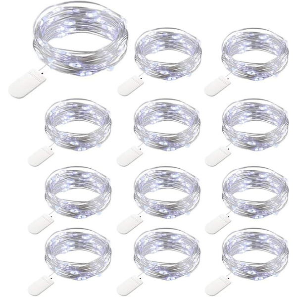 Batteridrevne Fe-lys, 20 LED'er 2M Kobber Fe-lys, IP