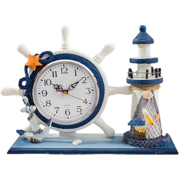 Lighthouse Mantel Clocks Havklokke Nautisk Dekor for Stue DXGHC