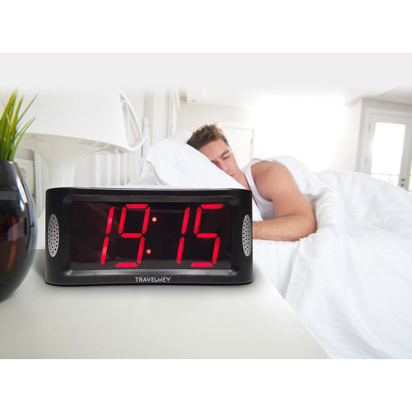 LED Digital Väckarklocka - Morgonväckarklocka för Tunga Sovmorgnar