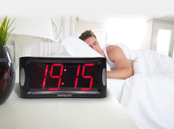 LED Digital Vækkeur - Morgenvækkeur til tunge sovende
