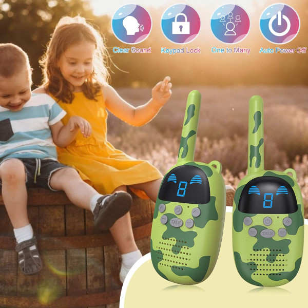 Barnleksaker Walkie Talkies för 3-12 år gamla pojkar och flickor, presenter