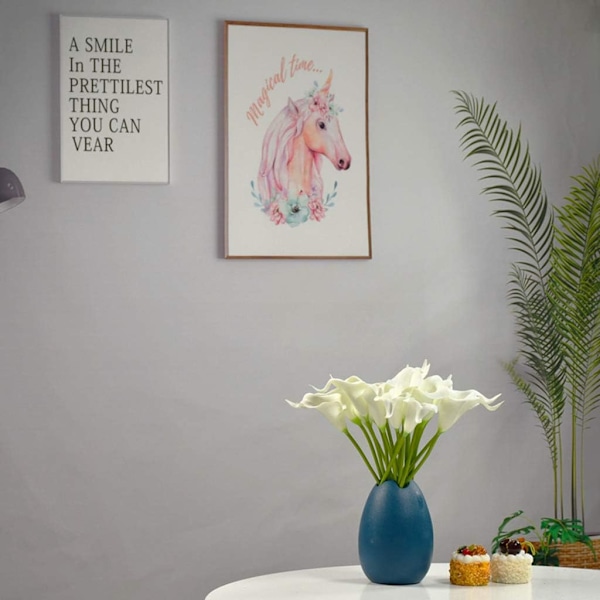 15 mini PU hästskoformade konstgjorda blommor för export