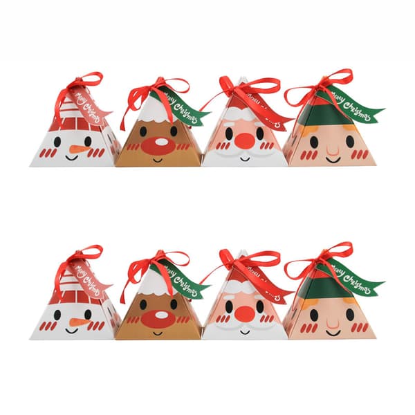 50-pack Julgåvor Triangelask Godispappersask Jultomte Stor