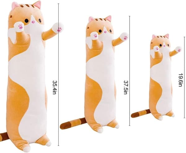 Söt Plysch Kattdocka Fylld Kudde Dockleksaker Katt Mjuk Fylld