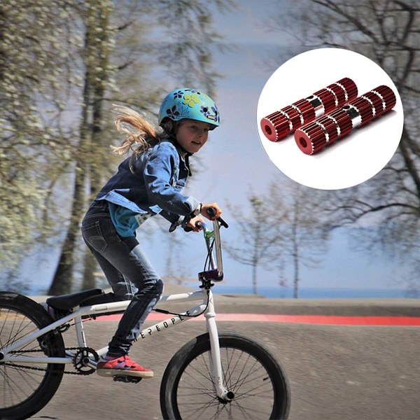 Alu-legerings Anti-Slip Cykel-Pedaler, BMX-Pedaler, Cylindrisk Fodpedal