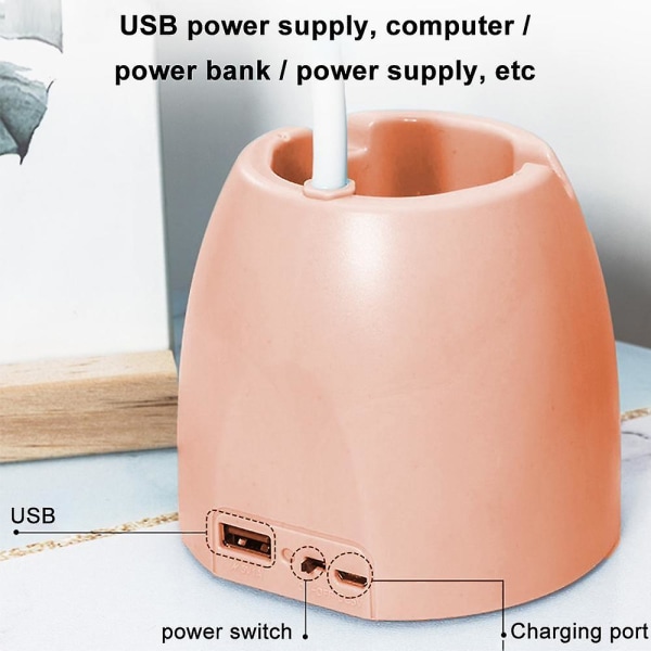 Skrivebordslamper til hjemmekontor, oppladbare LED-skrivebordslamper med USB-C