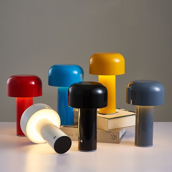 Bærbar Trådløs Berøringsgenopladelig Bordlampe USB, Blå