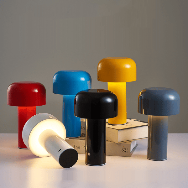 Bärbar Trådlös Touch Laddningsbar Skrivbordslampa USB, Svart