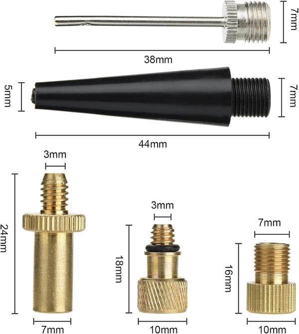 5 st cykelpumpventilsadaptrar, cykelventilsadapter till C
