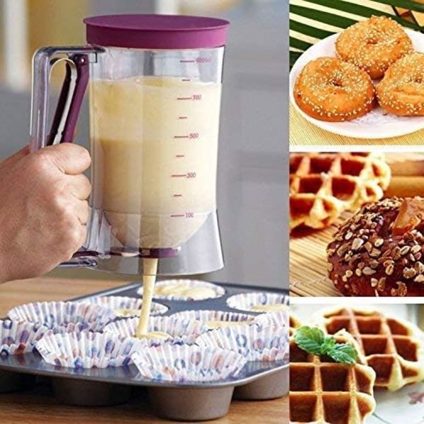 Pannkakssmet Dispenser 900ml Kapacitet Bekvämt för Bakning