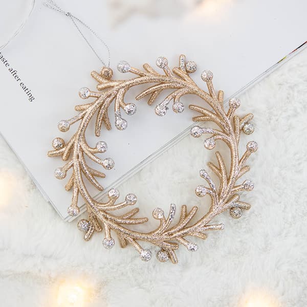 2 stykker julepynt glitter anheng juletre d