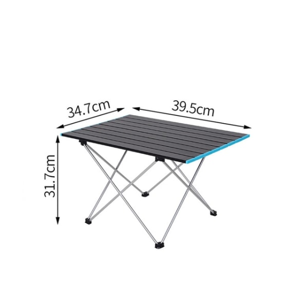 Højstyrke Aluminium Legering Bærbar Ultralet Foldbar Campingbord