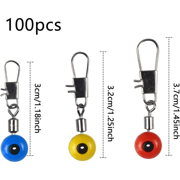 Fiskespösväng, 100 st Fiskeklipp, Fiskerumsbönor
