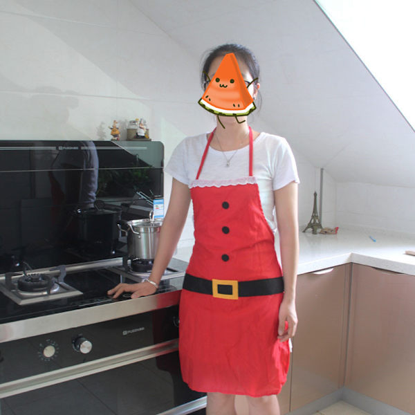 2 stycken julköksförkläden för vuxna och barn