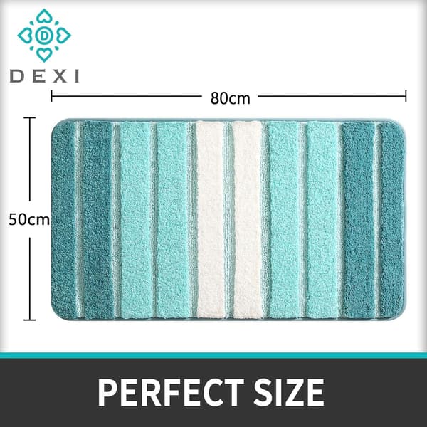 Sklisikker Badematte, Ekstra Myk Baderomsteppe, Maskinvaskbar, Wat