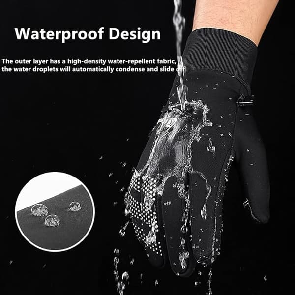 Vinter Termiske Handsker Touchscreen Handsker Anti-slip Palm Vindtæt