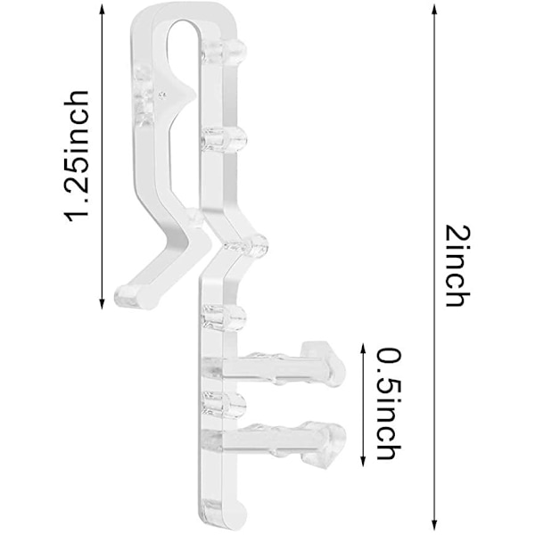 12 sett 2,0 tommers lameller trim gardin baffle henger trim tilbehør