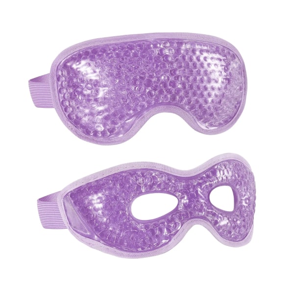 2STK Gel Øjenmaske Genanvendelig Hot Cold Therapy Gel Bead Eye Mask til