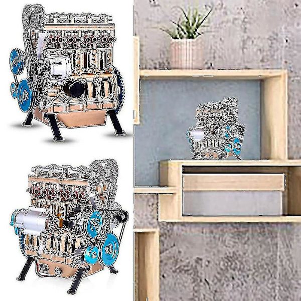 Saml All-metal Bil Mini Samling Inline Fire-cylinder Motor