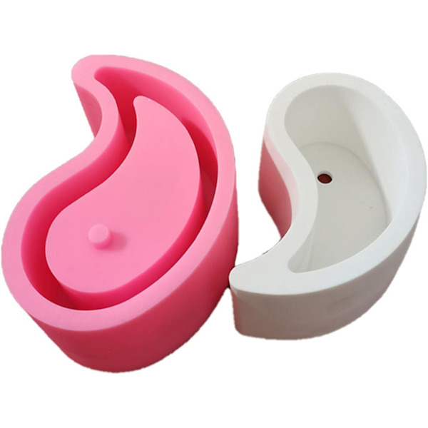2-pack Betongblomkruka Silikonformar Succulent Växtformar Go