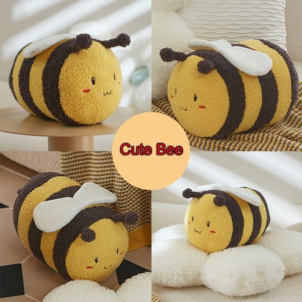Supermyk Bie-Plushleke, Stoffdyr, 11,8 Tommer Bumble Bee Plus