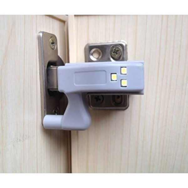 ( Farge: Varmt hvitt ) 8 stk. Hengsel LED-lys Universal skap skap